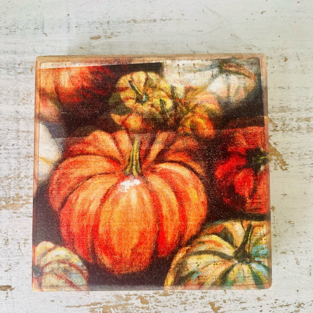 *Pumpkins Wood Block Sign - Picture 7 of 11